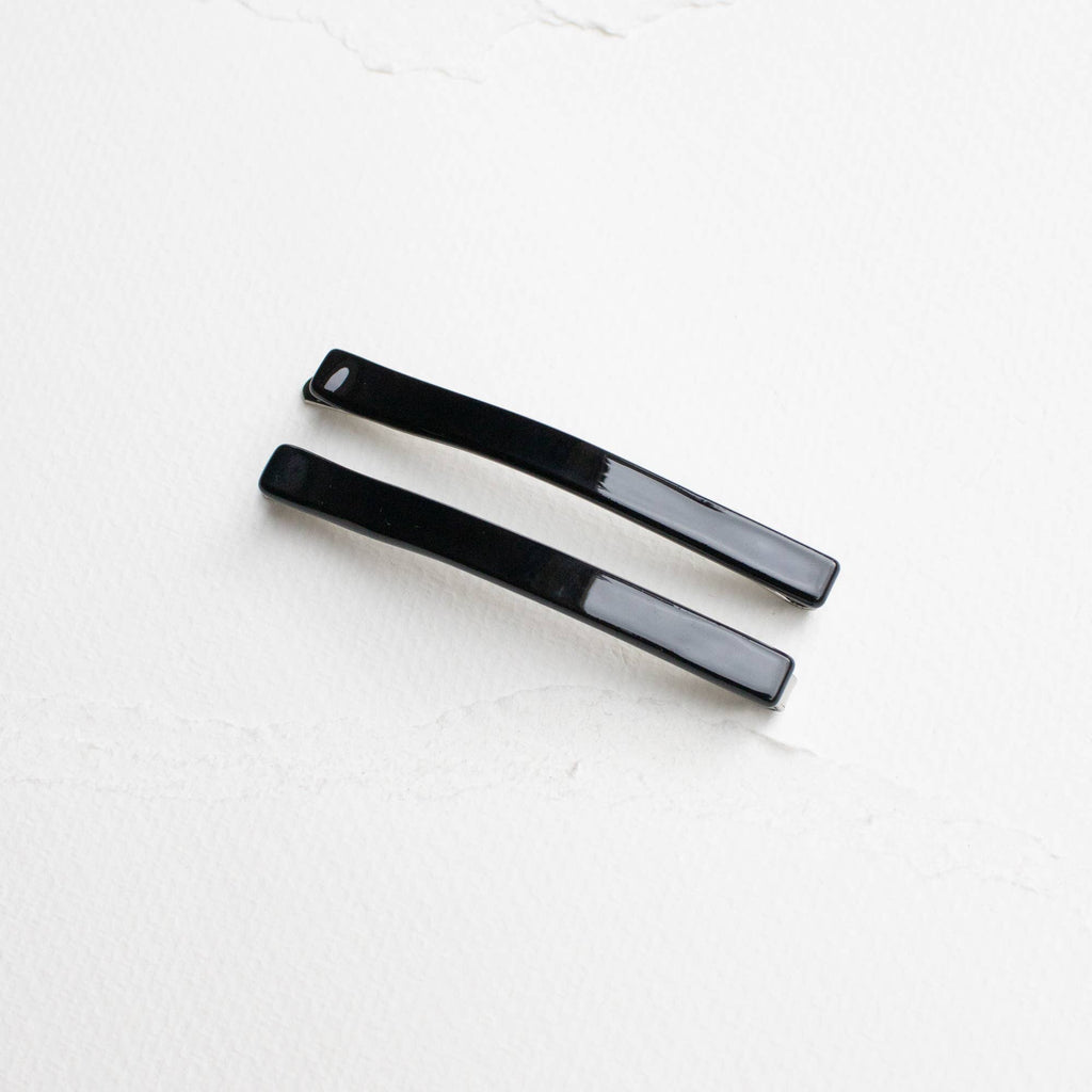Eco Simple Hair Bobby Pin Set: Black