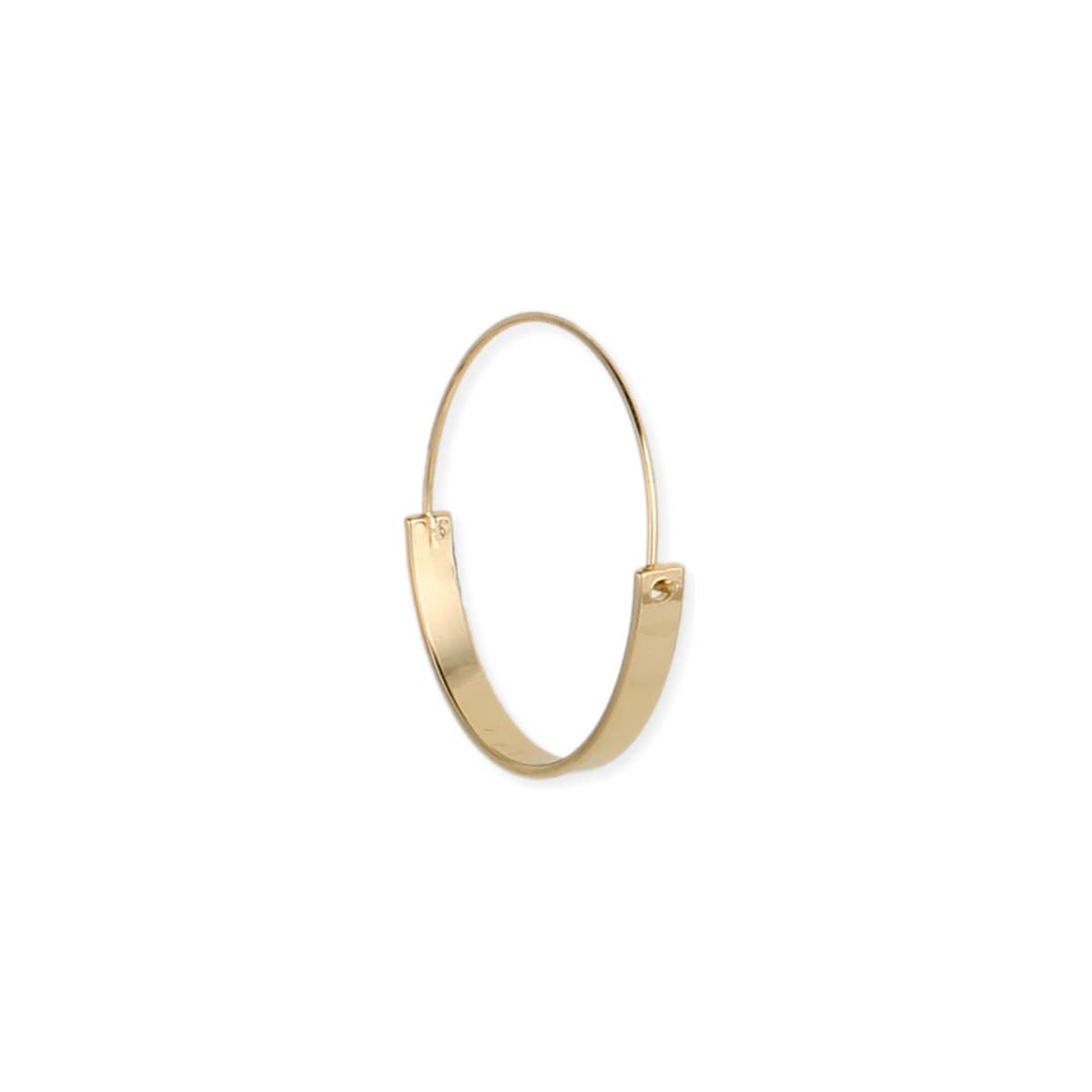 Back to Basics Gold Flat Hoop Earrings