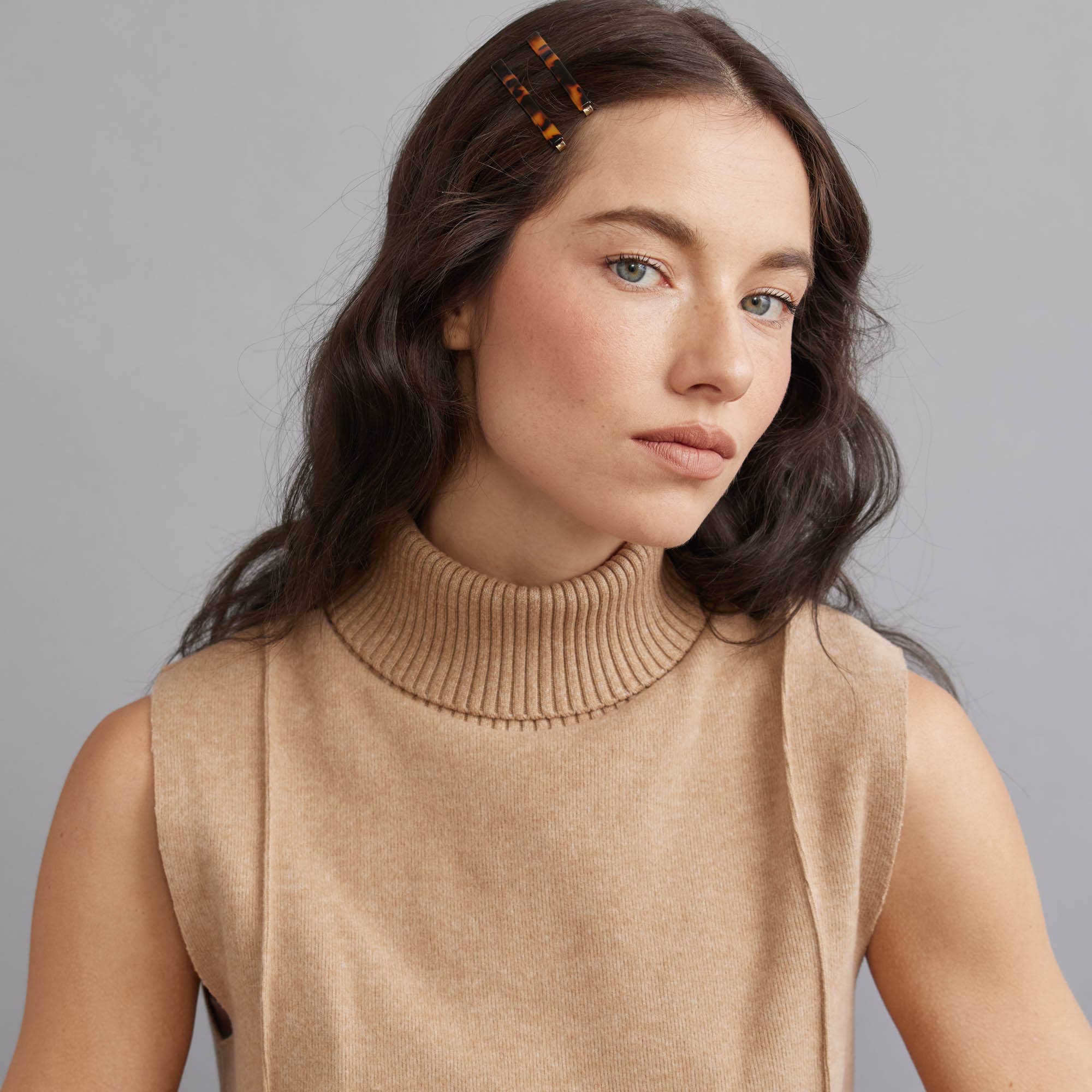 Eco Simple Hair Bobby Pin Set: Cream Cheese