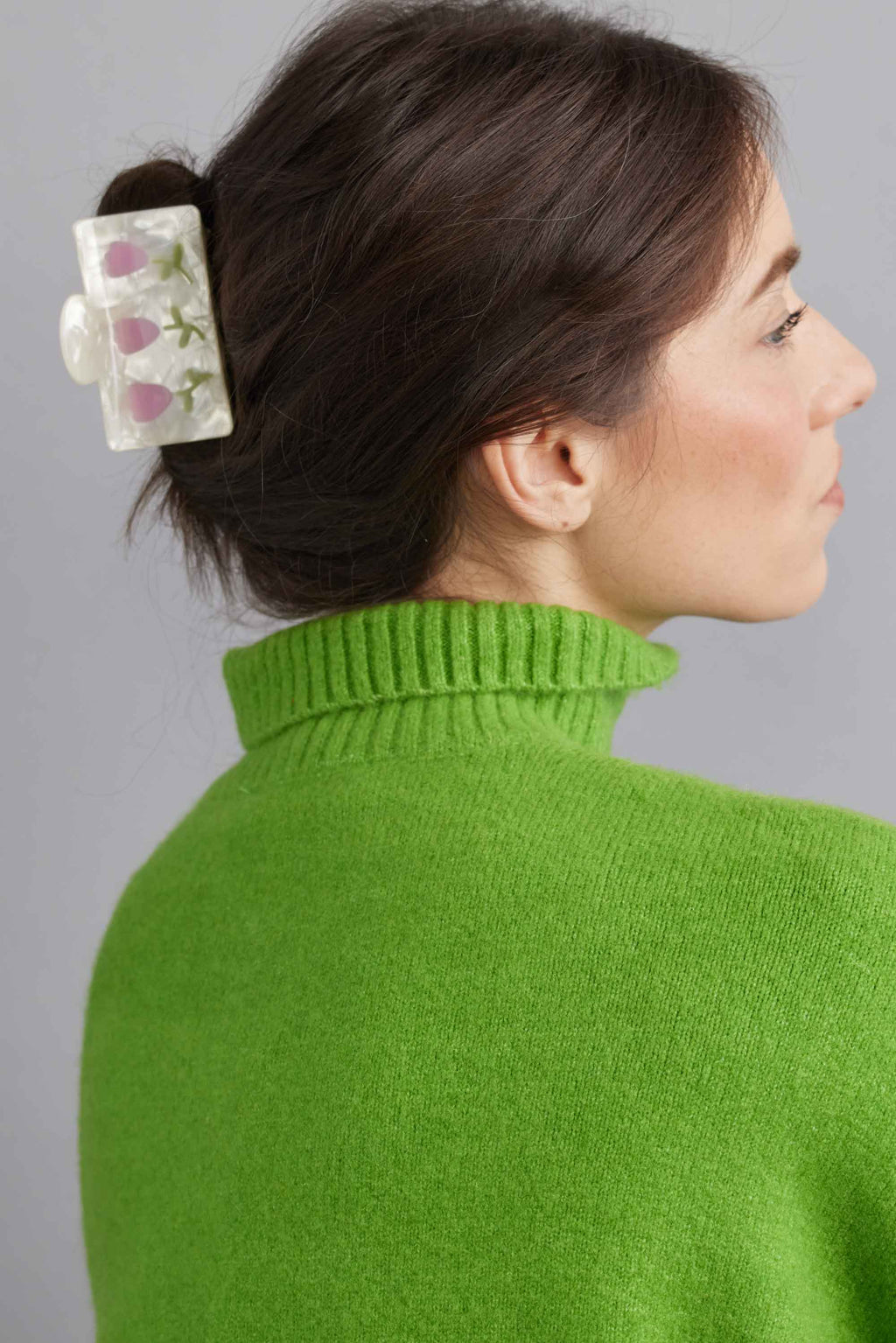 Eco Beyond the Tulip Hair Claw Clip: Vintage Tulip Red