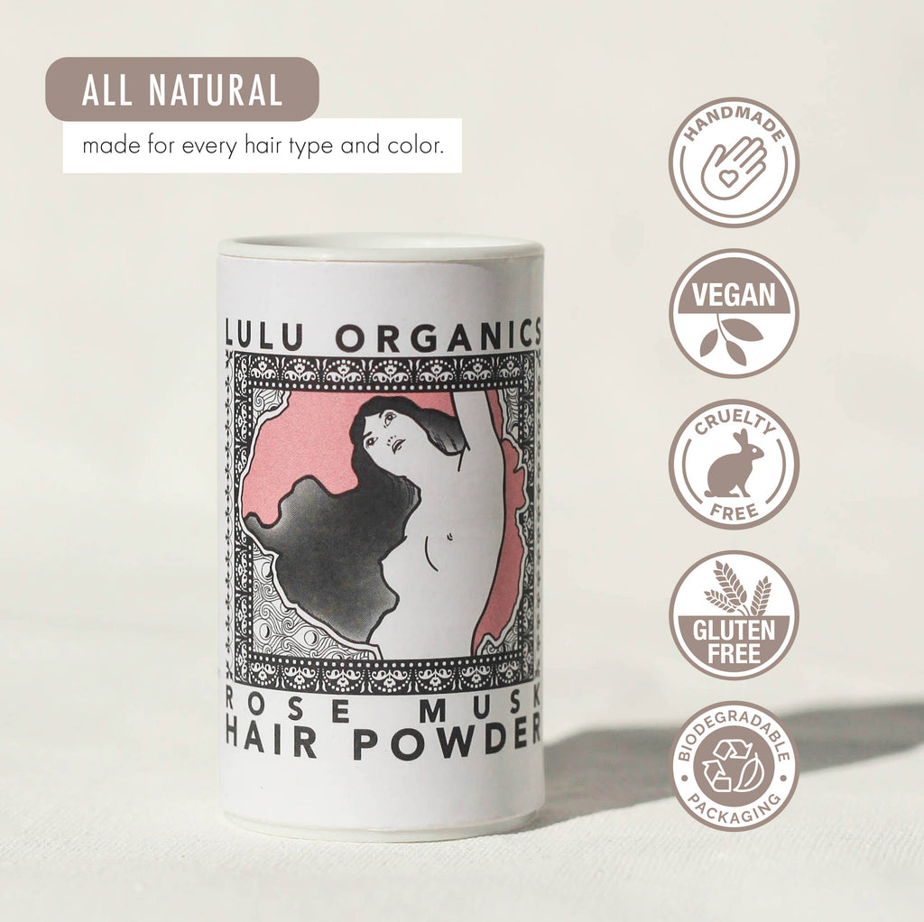 Rose Musk Travel Size Hair Powder Shampoo 1oz