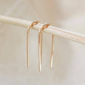 Open Arc Dangle Earrings, 14k Gold Fill & Sterling Silver: Gold