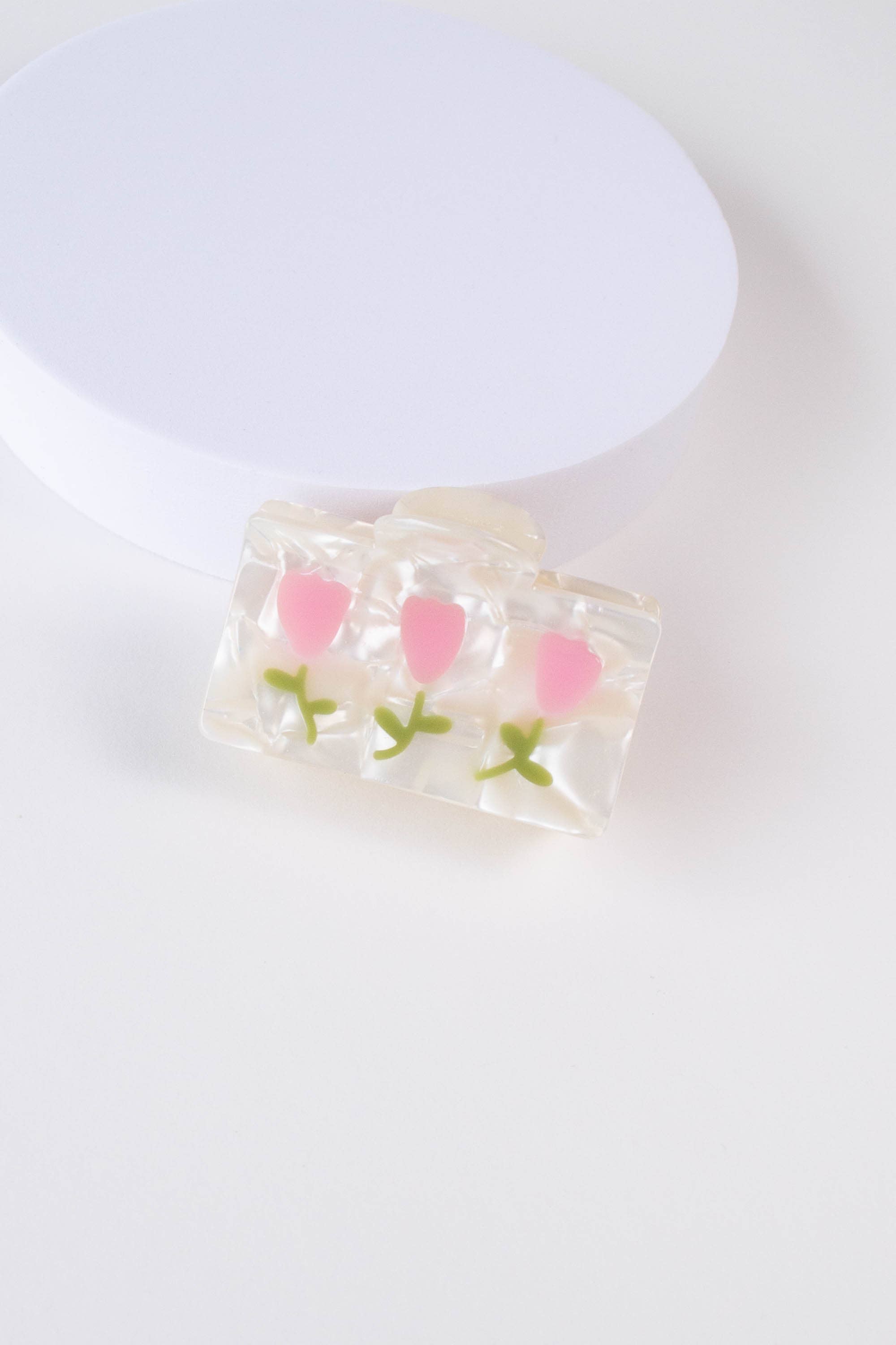 Eco Beyond the Tulip Hair Claw Clip: Vintage Tulip Pink