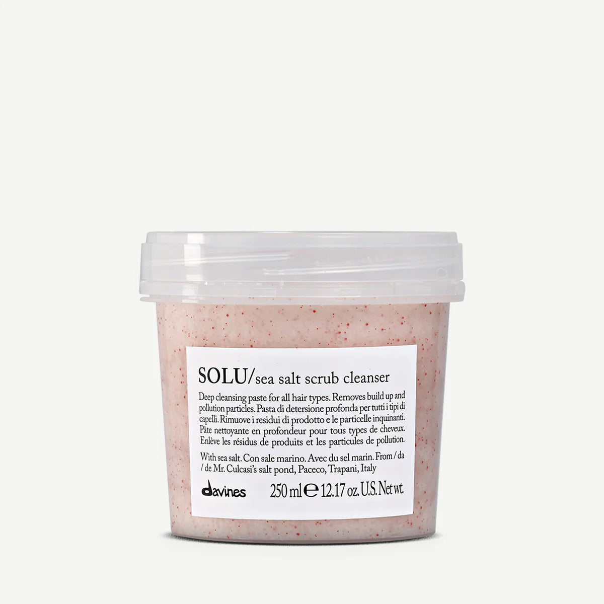 DAVINES SOLU/ sea salt scrub cleanser